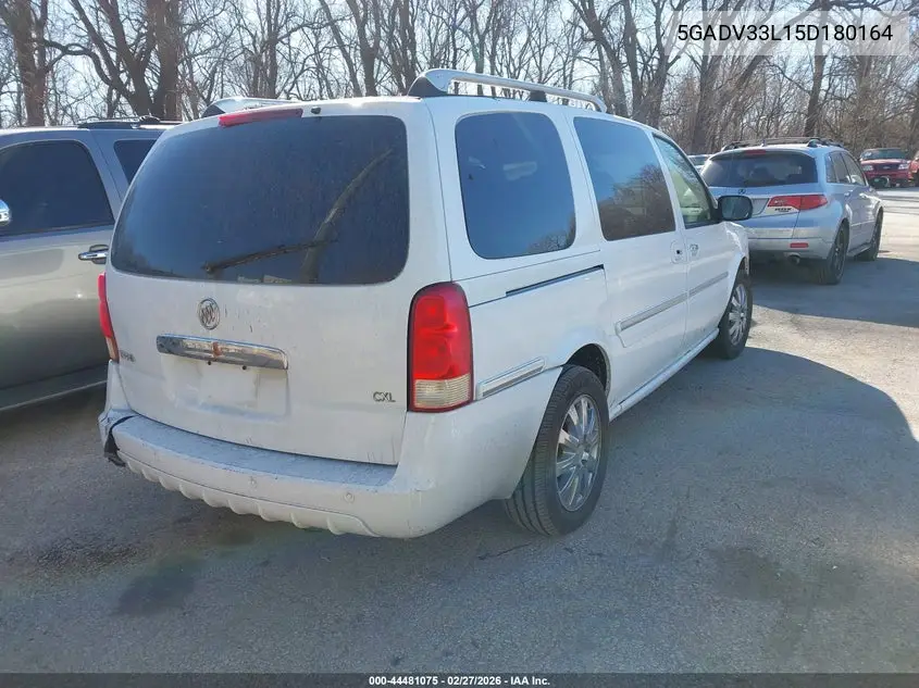 2005 Buick Terraza Cxl VIN: 5GADV33L15D180164 Lot: 44481075