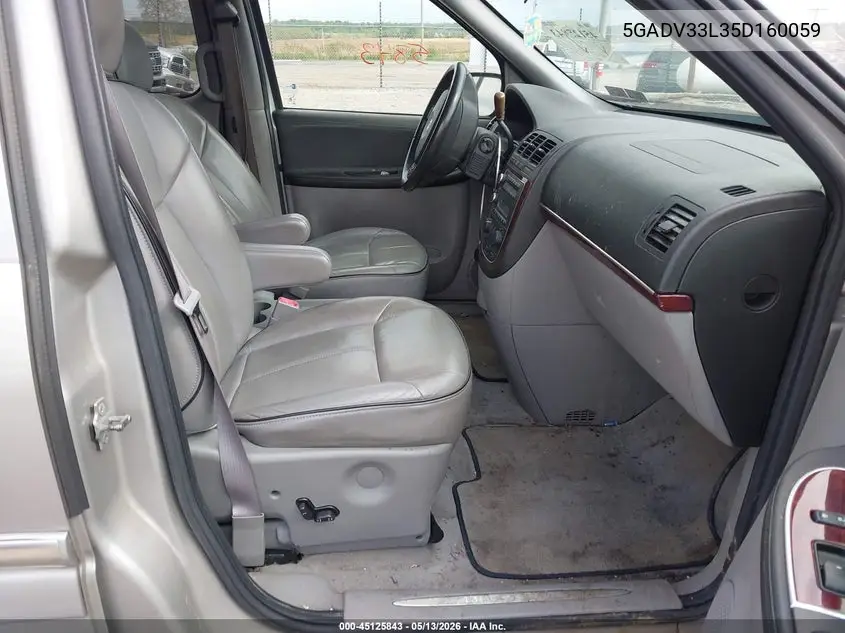 2005 Buick Terraza Cxl VIN: 5GADV33L35D160059 Lot: 45125843