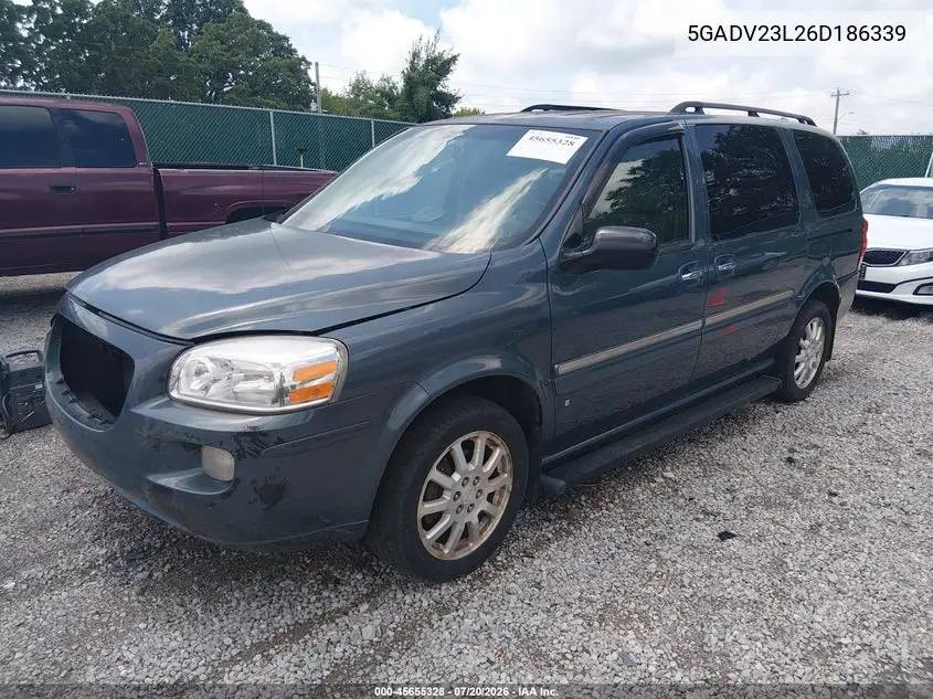 2006 Buick Terraza Cx VIN: 5GADV23L26D186339 Lot: 45655328
