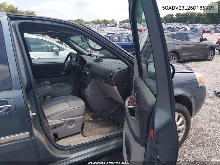 2006 Buick Terraza Cx VIN: 5GADV23L26D186339 Lot: 45655328