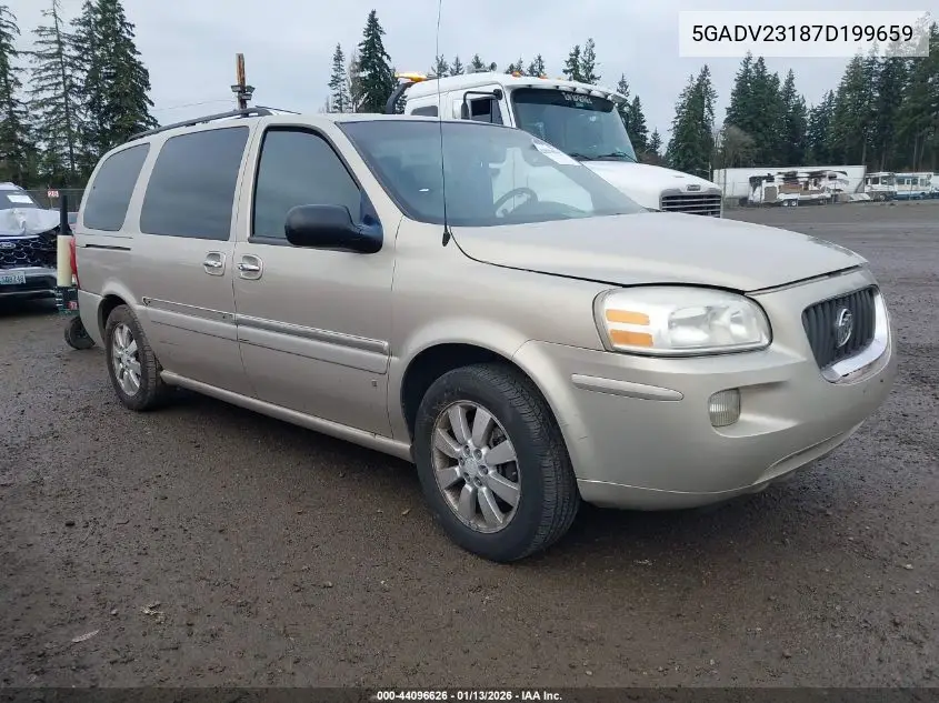 2007 Buick Terraza Cx Plus VIN: 5GADV23187D199659 Lot: 44096626