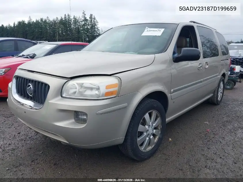 2007 Buick Terraza Cx Plus VIN: 5GADV23187D199659 Lot: 44096626