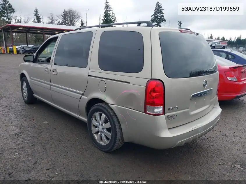 2007 Buick Terraza Cx Plus VIN: 5GADV23187D199659 Lot: 44096626
