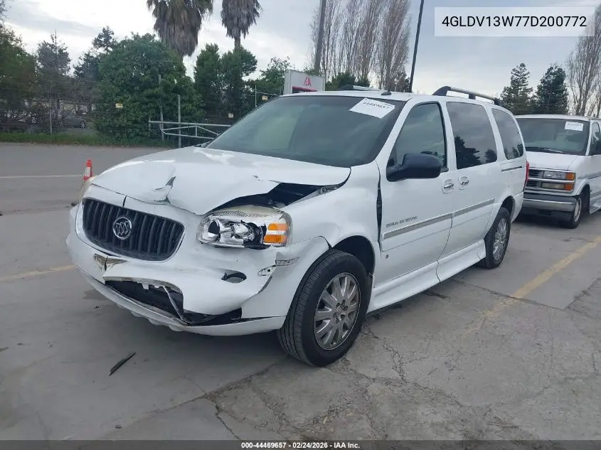 2007 Buick Terraza Cxl VIN: 4GLDV13W77D200772 Lot: 44469657