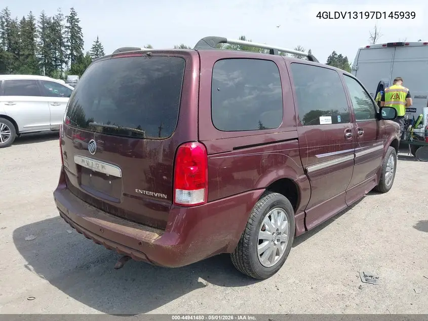 2007 Buick Terraza Cxl VIN: 4GLDV13197D145939 Lot: 44941480
