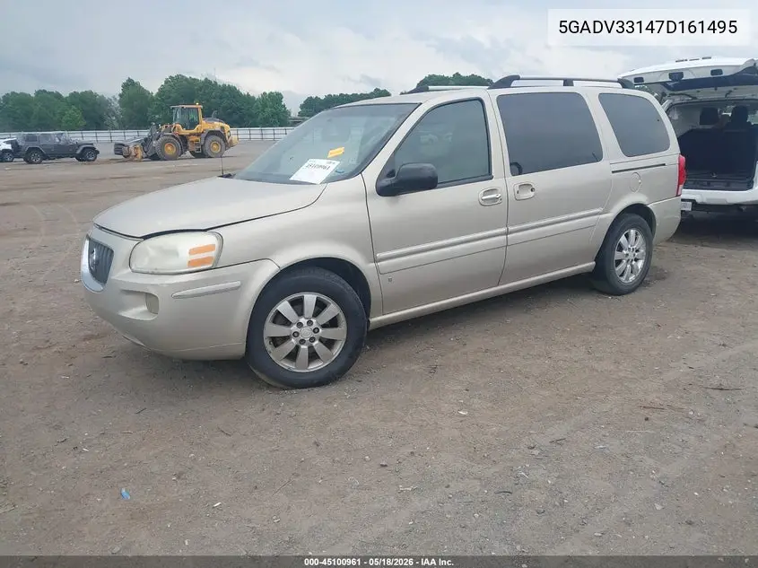 2007 Buick Terraza Cxl VIN: 5GADV33147D161495 Lot: 45100961