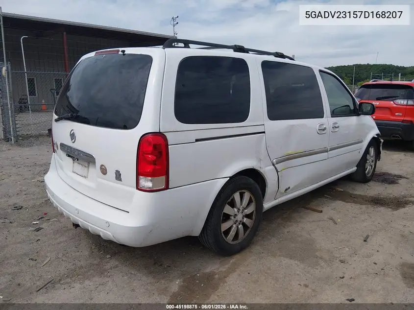 2007 Buick Terraza Cx Plus VIN: 5GADV23157D168207 Lot: 45198875