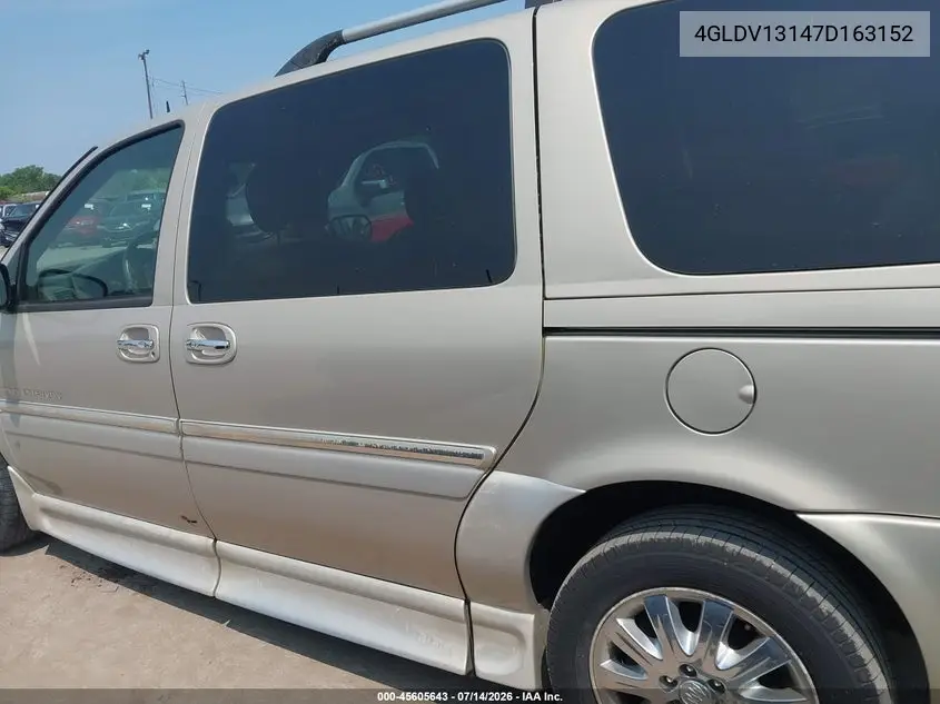 2007 Buick Terraza Cxl VIN: 4GLDV13147D163152 Lot: 45605643