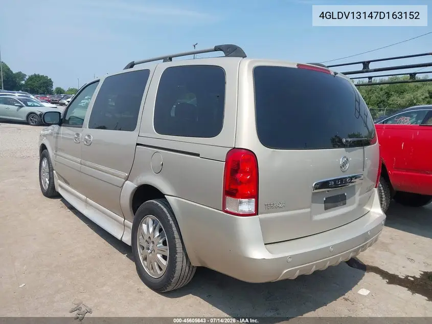 2007 Buick Terraza Cxl VIN: 4GLDV13147D163152 Lot: 45605643