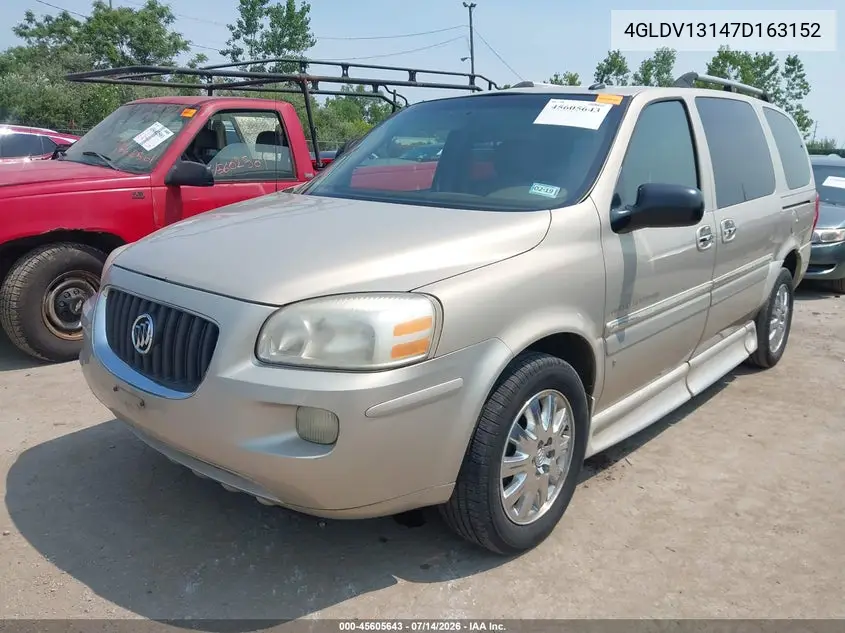 2007 Buick Terraza Cxl VIN: 4GLDV13147D163152 Lot: 45605643