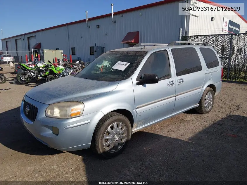 2007 Buick Terraza Cxl VIN: 5GADV33167D125629 Lot: 45631922