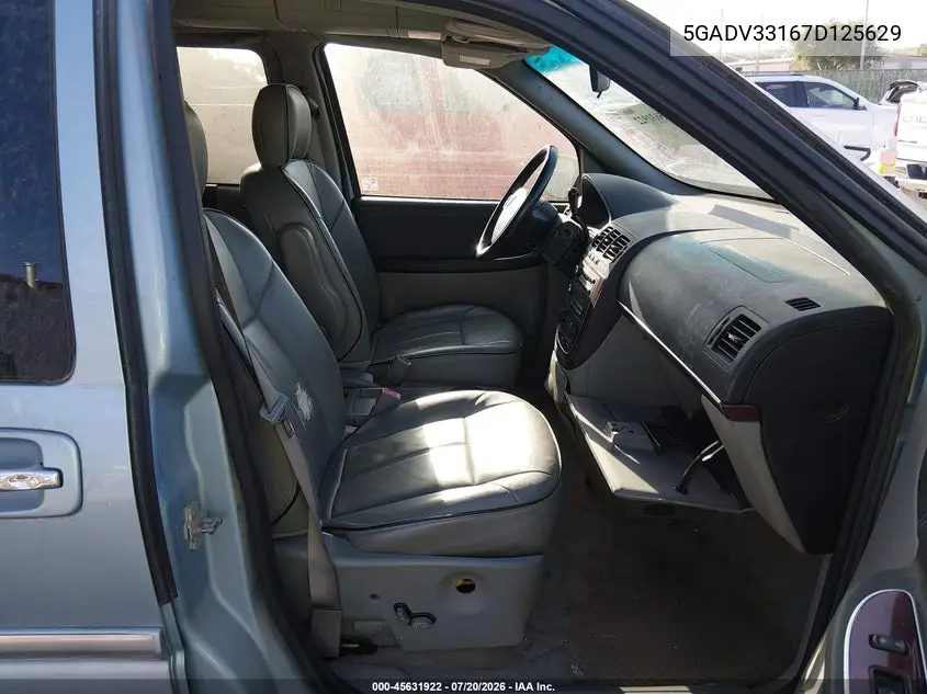 2007 Buick Terraza Cxl VIN: 5GADV33167D125629 Lot: 45631922