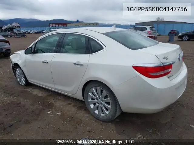 2012 Buick Verano VIN: 1G4PP5SK0C4147756 Lot: 12585603