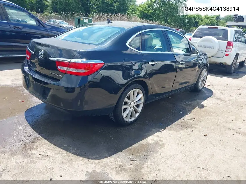 2012 Buick Verano Leather Group VIN: 1G4PS5SK4C4138914 Lot: 45422747