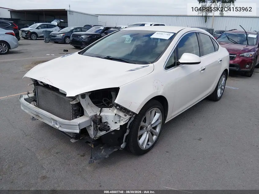 2012 Buick Verano Leather Group VIN: 1G4PS5SK2C4153962 Lot: 45507748