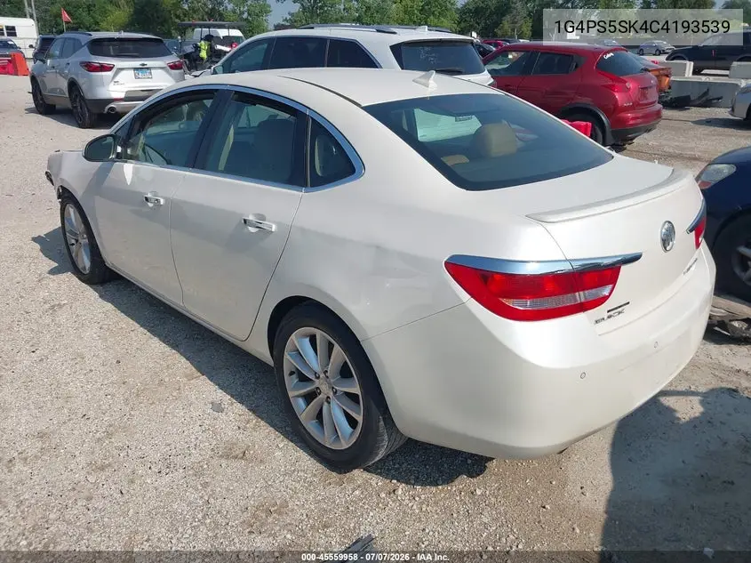 2012 Buick Verano Leather Group VIN: 1G4PS5SK4C4193539 Lot: 45559958