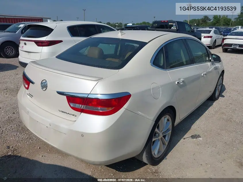 2012 Buick Verano Leather Group VIN: 1G4PS5SK4C4193539 Lot: 45559958