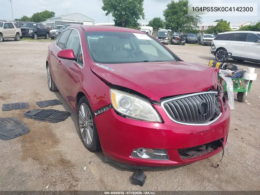 2012 Buick Verano Leather Group VIN: 1G4PS5SK0C4142300 Lot: 45585076