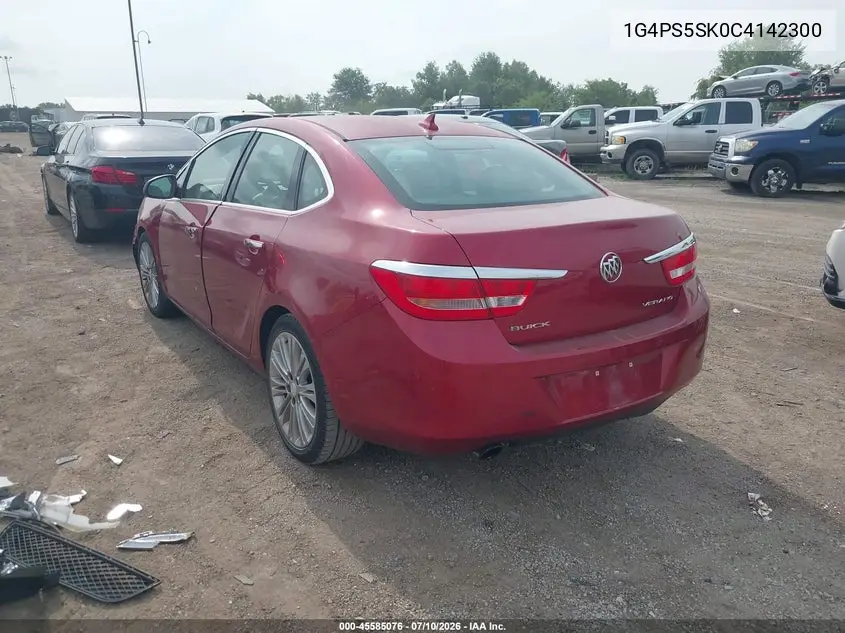 2012 Buick Verano Leather Group VIN: 1G4PS5SK0C4142300 Lot: 45585076