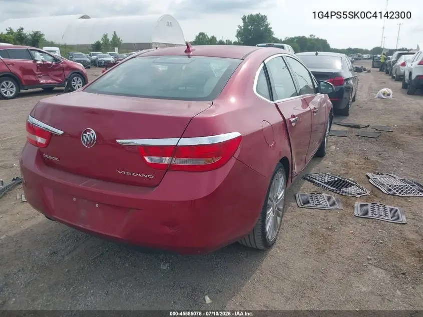 2012 Buick Verano Leather Group VIN: 1G4PS5SK0C4142300 Lot: 45585076