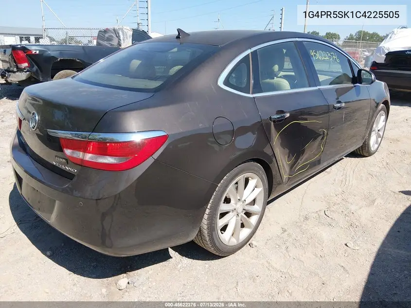 2012 Buick Verano Convenience Group VIN: 1G4PR5SK1C4225505 Lot: 45622376