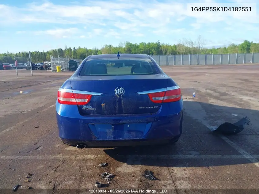 2013 Buick Verano VIN: 1G4PP5SK1D4182551 Lot: 12618934x