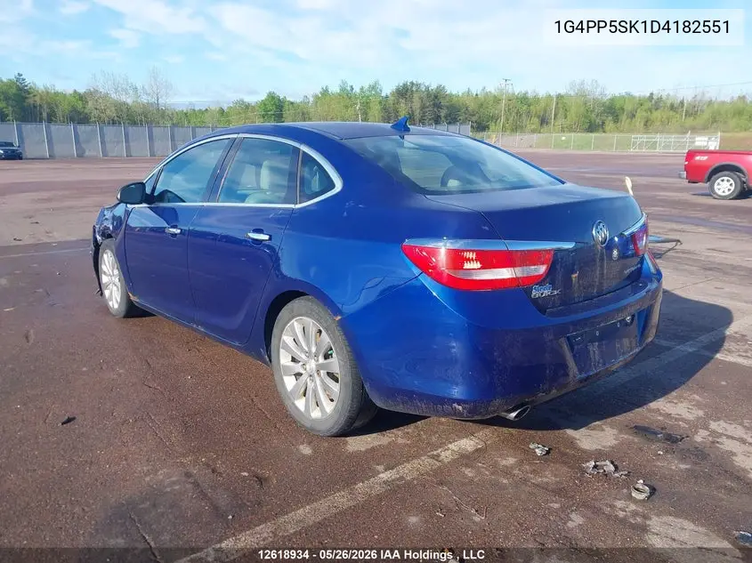 2013 Buick Verano VIN: 1G4PP5SK1D4182551 Lot: 12618934x