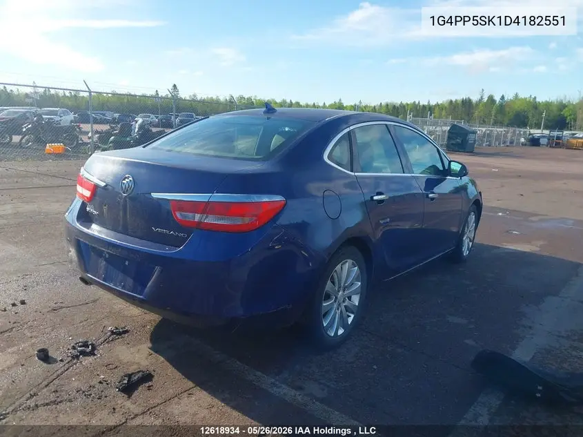 2013 Buick Verano VIN: 1G4PP5SK1D4182551 Lot: 12618934x