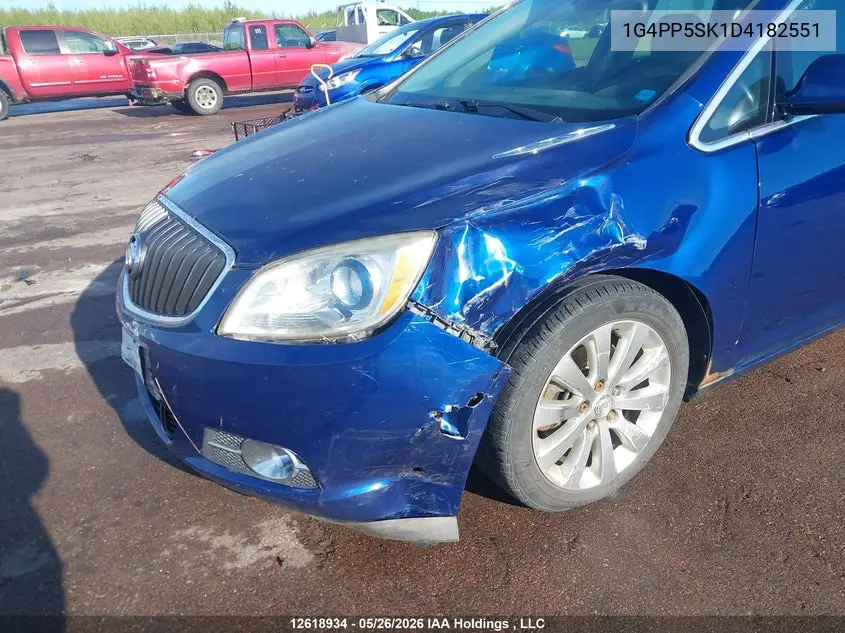 2013 Buick Verano VIN: 1G4PP5SK1D4182551 Lot: 12618934x