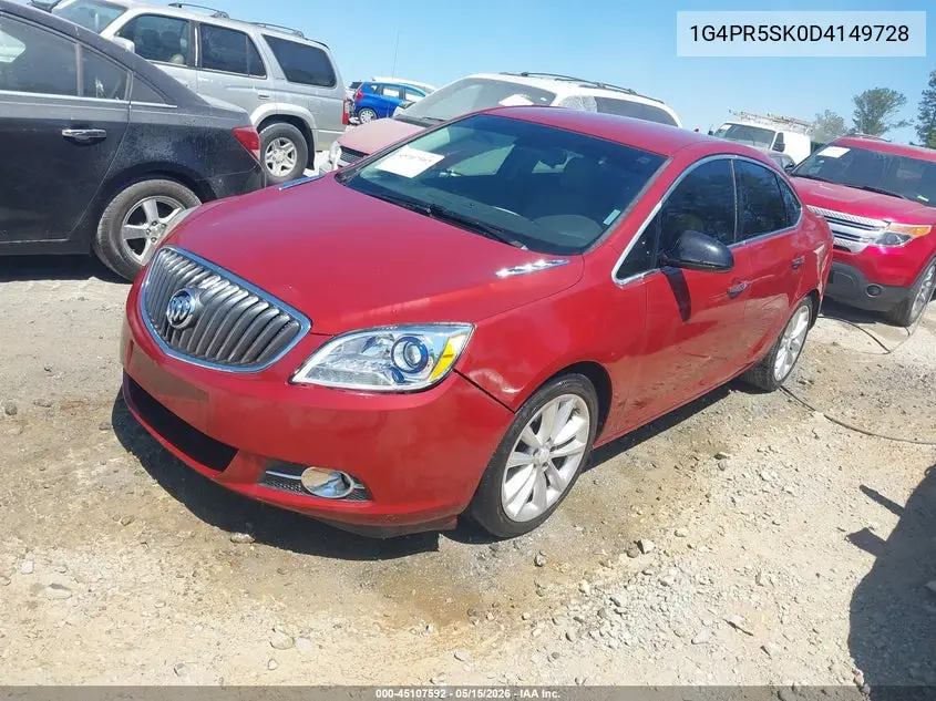 2013 Buick Verano Convenience Group VIN: 1G4PR5SK0D4149728 Lot: 45107592