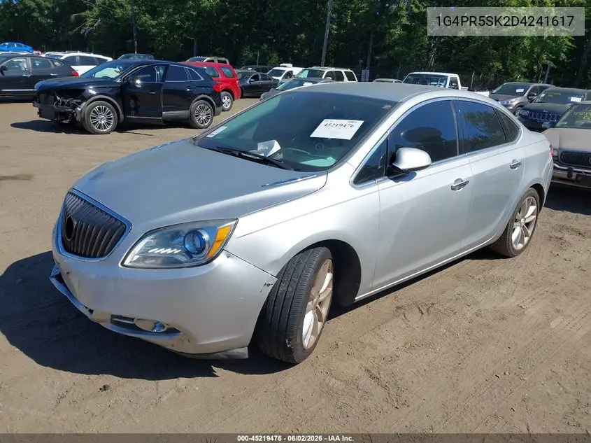 2013 Buick Verano Convenience Group VIN: 1G4PR5SK2D4241617 Lot: 45219476