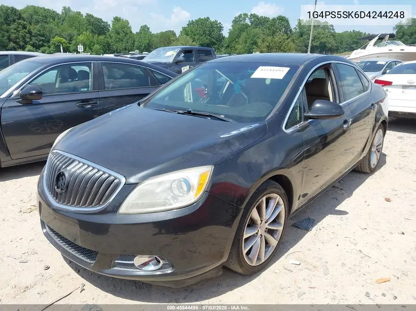 2013 Buick Verano Leather Group VIN: 1G4PS5SK6D4244248 Lot: 45544495