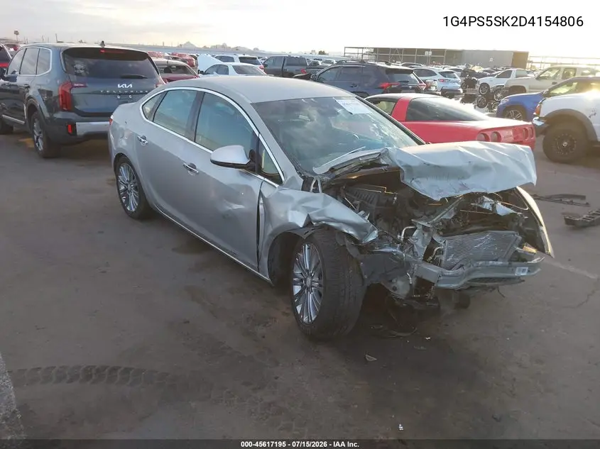 2013 Buick Verano Leather Group VIN: 1G4PS5SK2D4154806 Lot: 45617195
