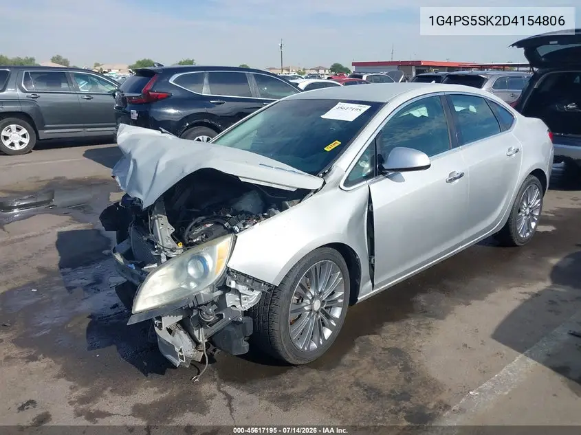 2013 Buick Verano Leather Group VIN: 1G4PS5SK2D4154806 Lot: 45617195
