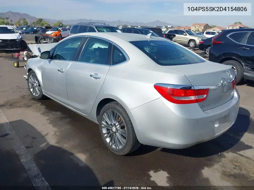 2013 Buick Verano Leather Group VIN: 1G4PS5SK2D4154806 Lot: 45617195