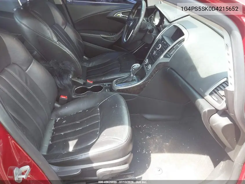 2013 Buick Verano Leather Group VIN: 1G4PS5SK0D4215652 Lot: 45626996