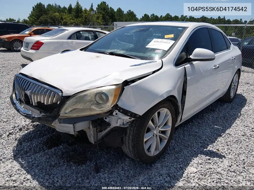 2013 Buick Verano Leather Group VIN: 1G4PS5SK6D4174542 Lot: 45655483