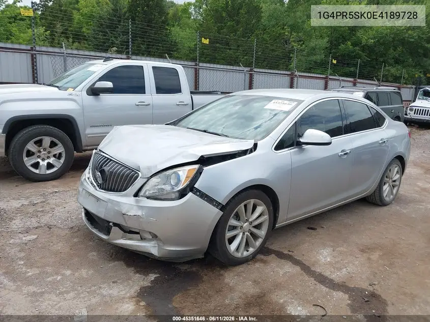 2014 Buick Verano Convenience Group VIN: 1G4PR5SK0E4189728 Lot: 45351646