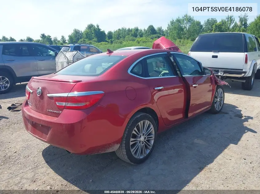 2014 Buick Verano Premium Group VIN: 1G4PT5SV0E4186078 Lot: 45460839