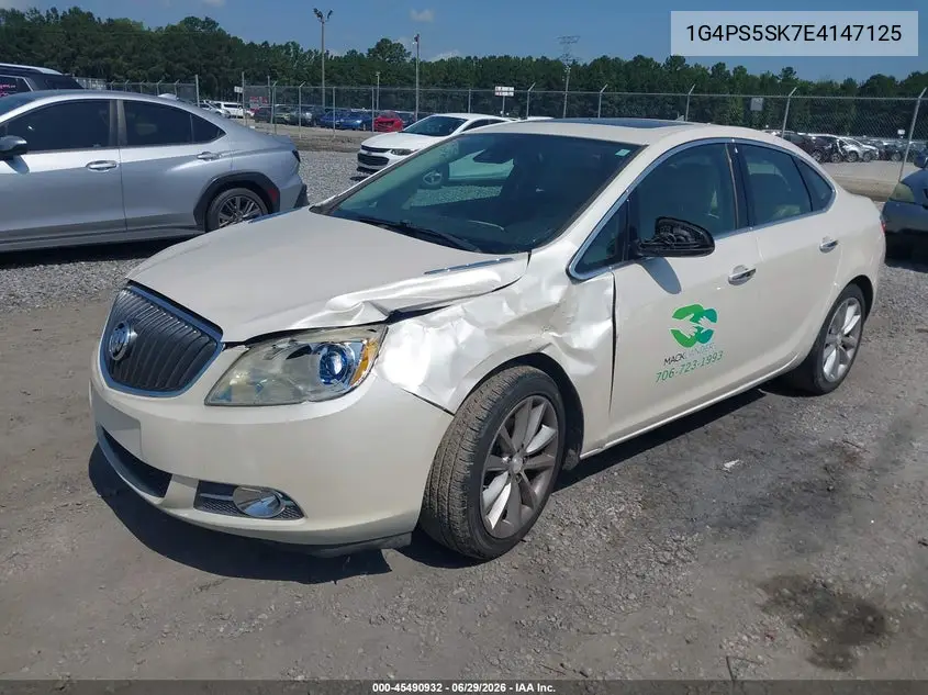 2014 Buick Verano Leather Group VIN: 1G4PS5SK7E4147125 Lot: 45490932