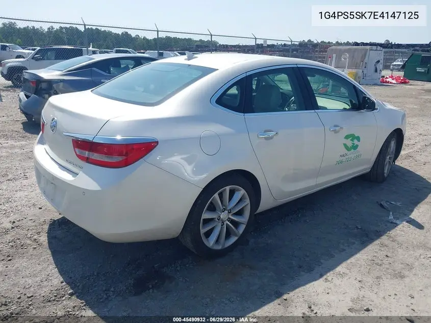2014 Buick Verano Leather Group VIN: 1G4PS5SK7E4147125 Lot: 45490932