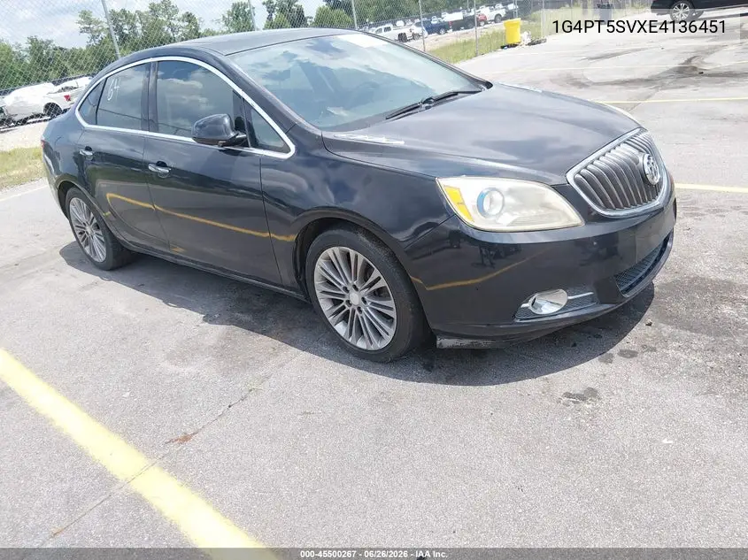 2014 Buick Verano Premium Group VIN: 1G4PT5SVXE4136451 Lot: 45500267