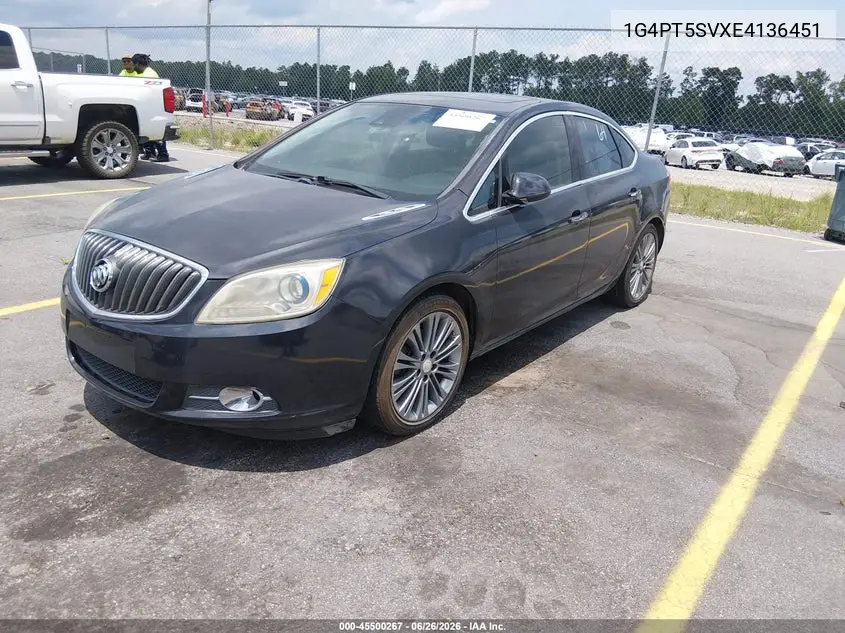 2014 Buick Verano Premium Group VIN: 1G4PT5SVXE4136451 Lot: 45500267