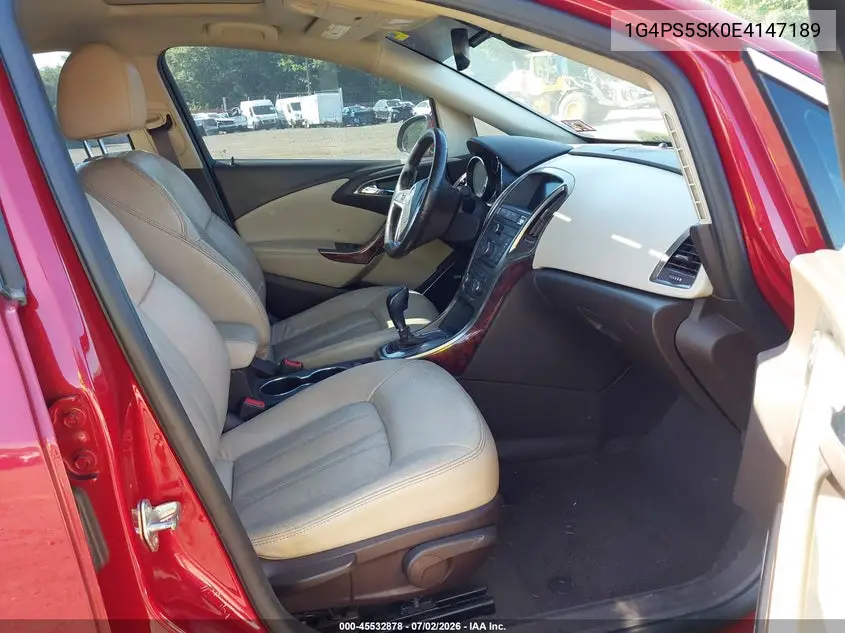2014 Buick Verano Leather Group VIN: 1G4PS5SK0E4147189 Lot: 45532878