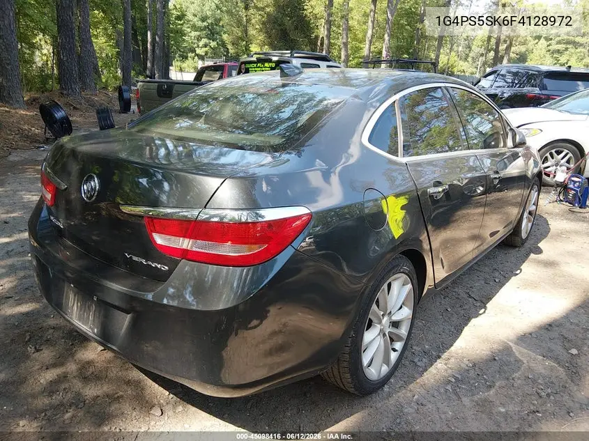 2015 Buick Verano Leather Group VIN: 1G4PS5SK6F4128972 Lot: 45098416