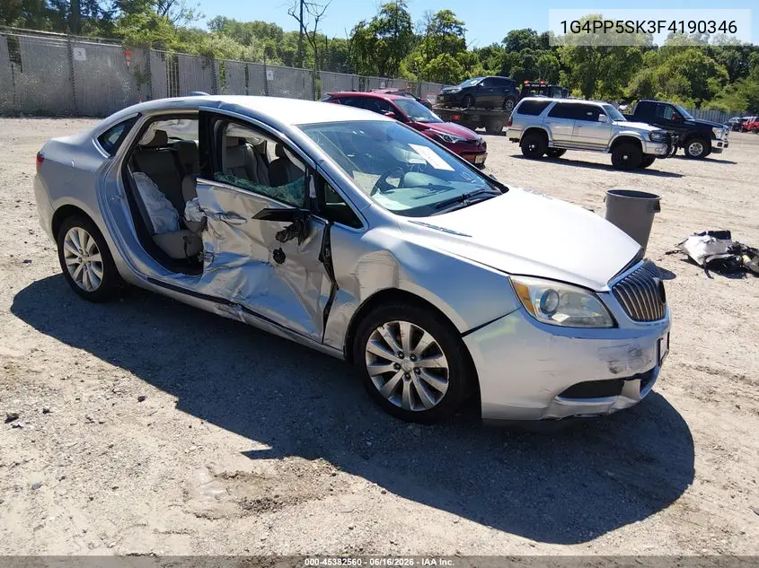 2015 Buick Verano VIN: 1G4PP5SK3F4190346 Lot: 45382560