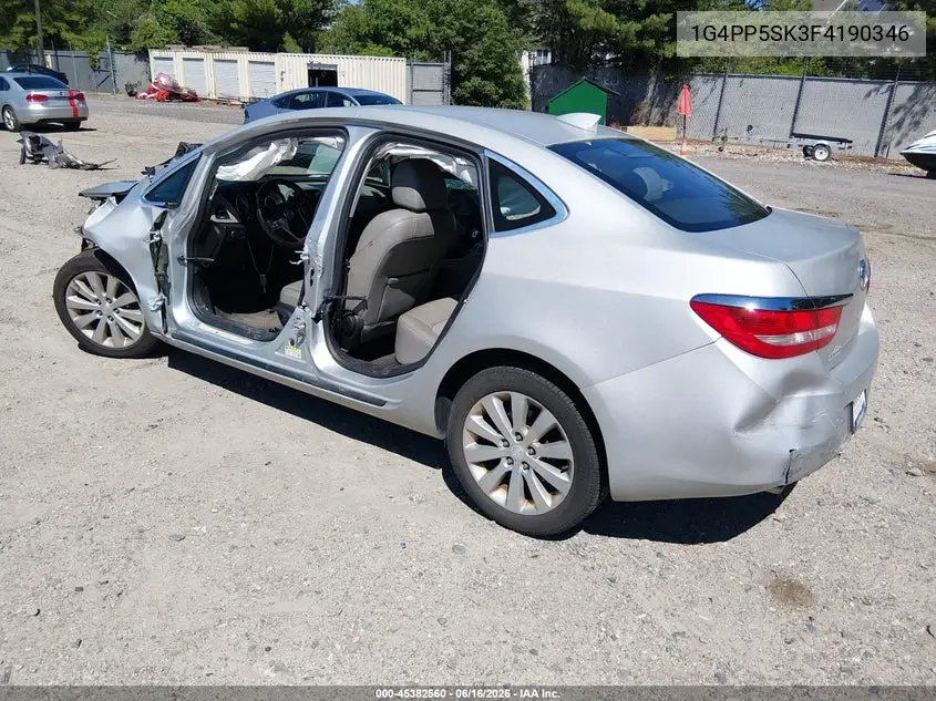 2015 Buick Verano VIN: 1G4PP5SK3F4190346 Lot: 45382560