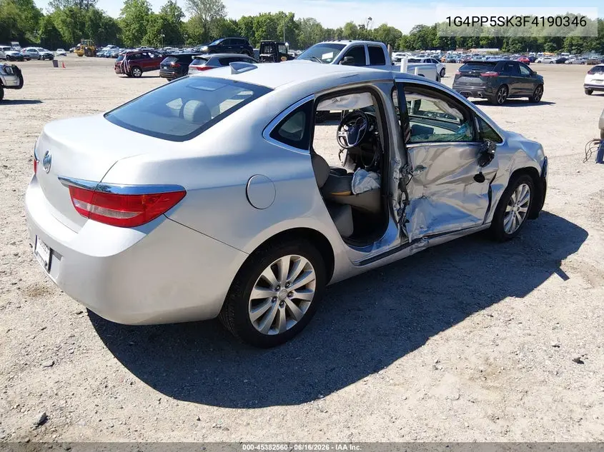 2015 Buick Verano VIN: 1G4PP5SK3F4190346 Lot: 45382560