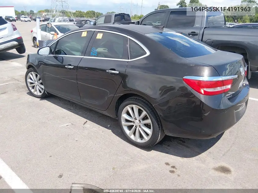 2015 Buick Verano Leather Group VIN: 1G4PS5SK1F4191963 Lot: 45639745