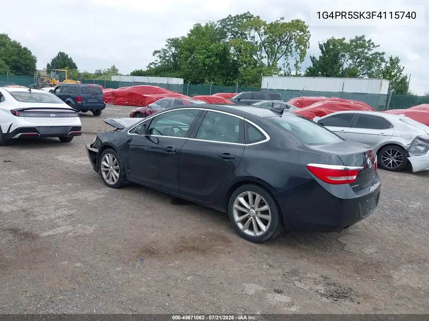 2015 Buick Verano Convenience Group VIN: 1G4PR5SK3F4115740 Lot: 45671062